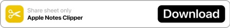 Apple Notes Clipper Shortcut Apple Notes Clipper Shortcut