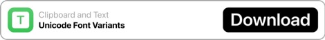 Unicode Font Variants Shortcut Unicode Font Variants Shortcut